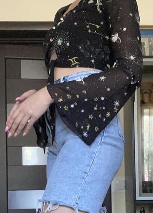 Блузка с космическим принтом