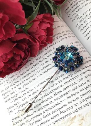 🌸яркая брошь, брошка на шпажке, брошь ручной работы🌼