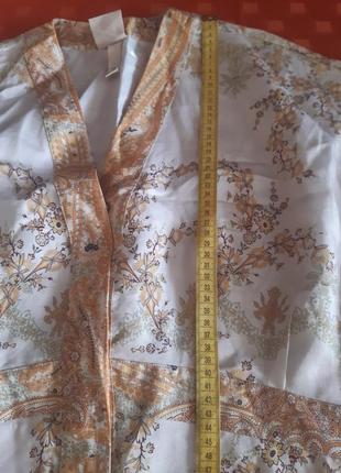 Платье кимоно миди/длинное бежевое лиоцел,44-46 р8 фото