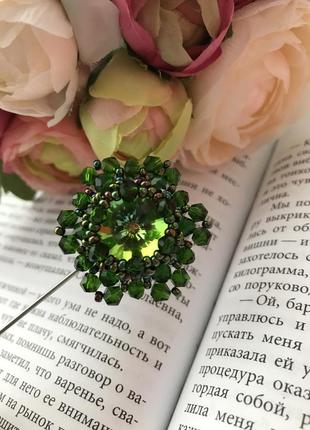 🌸яркая брошь, брошка на шпажке, брошь ручная работа🌼