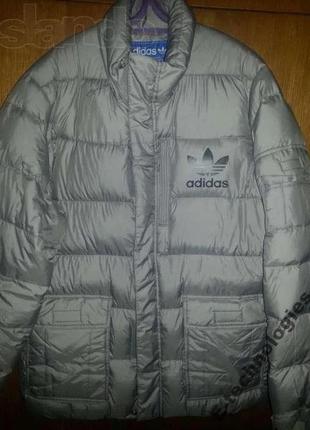 Супер пуховик adidas ac down jacket grey - р s 46-48