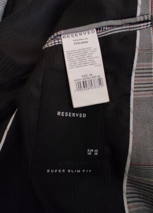 Піджак блейзер reserved super slim fit5 фото