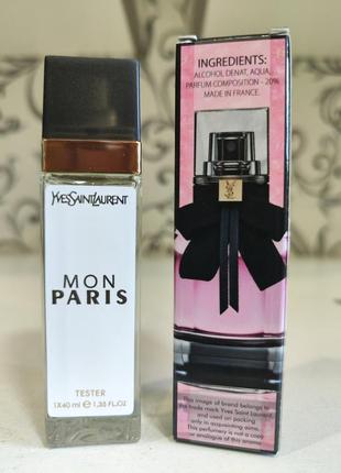 Жіночі yves saint laurent mon paris (ів сен лоран мон парі) 40 мл