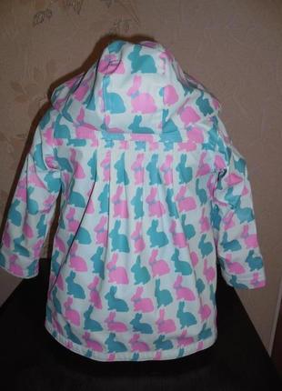 Куртка- дождевик * beauty the bib* деми, верх  прорезинен, подклад полиестер, 3-4 года.3 фото