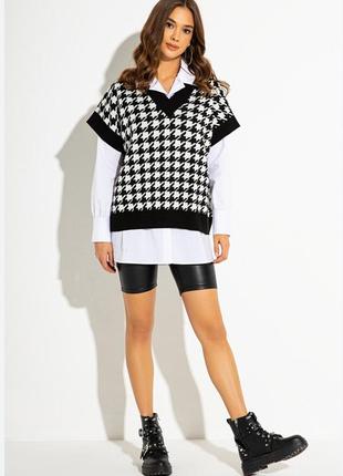 Светр, жилет, рубашка, сорочка, кофта в гусячі лапки.