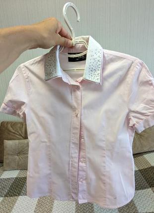 Рубашка нежного розового цвета2 фото