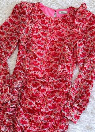 Яркое розовое платье vera&lucy цветочный принт