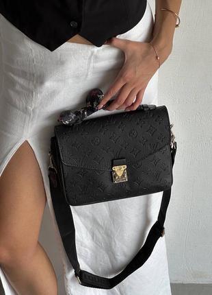 Жіноча сумка louis vuitton pochette metis black