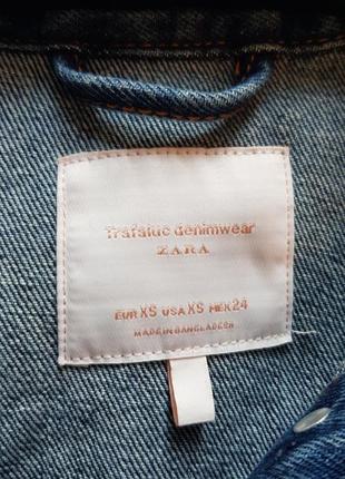 Рваная джинсовая курточка куртка джинсовка в стиле бохо zara6 фото