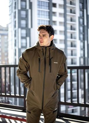 Куртка мужская демисезон softshell на флисе