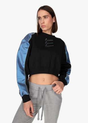 Женский свитшот кофта толстовка кроп топ nike swoosh. новый, оригинал!
