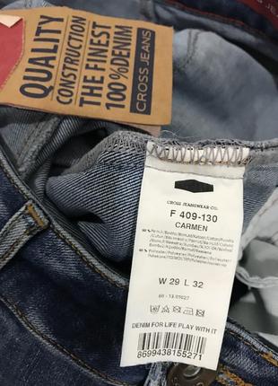 Джинси cross jeans wear co f-409-103 carmen regular fit👖 turkey 🇹🇷5 фото