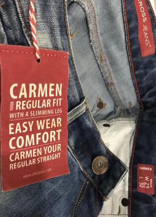 Джинси cross jeans wear co f-409-103 carmen regular fit👖 turkey 🇹🇷8 фото