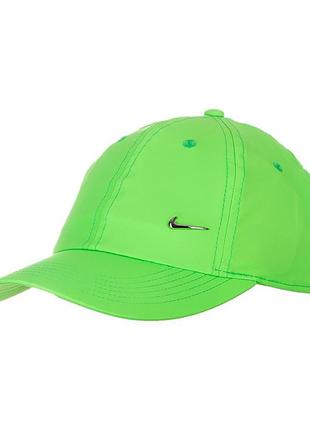 Детская бейсболка nike y nk h86 cap metal swoosh салатовый one size (7dav8055-398 one size)