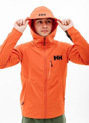 Чоловіча куртка helly hansen odin pro shield jacket жовтогарячий l (7d63085-300 l)