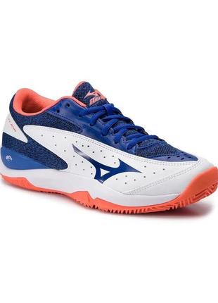 Жіночі кросівки mizuno wave flash clay court білий/синій (45) uk10.5 61gc1922-27 45