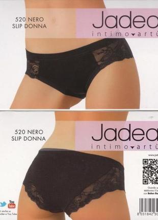 Jadea 520 черные трусики слип с кружевом1 фото