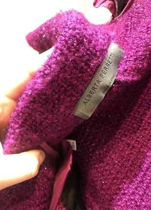 Alberta ferretti пиджак жакет винтаж шерсть твид2 фото