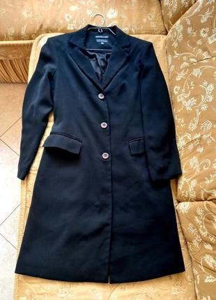 Новый женский черный длинный деловой классический легкий тонкий плащ witchery / тренч, пальто.1 фото
