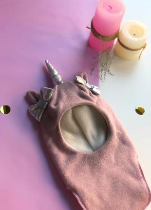 Шапка-шолом зимова шапочка шапка шлем єдиноріг