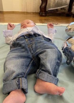 Стильные джинсы на мальчика 0-3 м5 фото