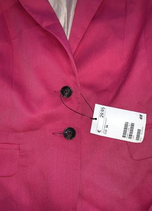 Розовый пиджак новый h&amp;m 4 36 xs-s3 фото