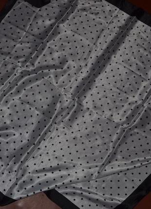 Атласно-шовковий хустку/шарф/косинка cellbes (sweden)4 фото