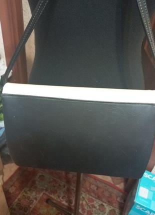 Клач,сумочка ,черная с бежевым,новая,китай,ц. 260 гр3 фото
