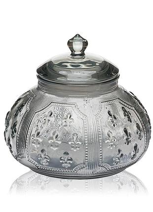 Емність для цукру, сіра, скло, широка
