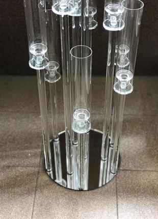 Підсвічник колба хрустальний на 10 свічок