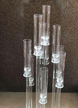 Підсвічник колба хрустальний на 10 свічок