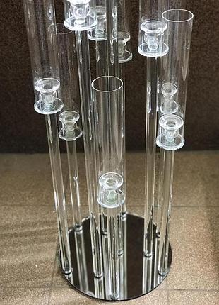 Підсвічник колба хрустальний на 10 свічок