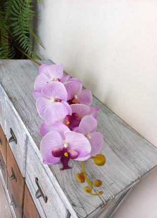 Штучна орхідея 7 голів new фіолетова4 фото