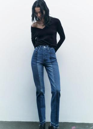 Джинси slim fit - straight leg - mid rise
zw zara woman jeans