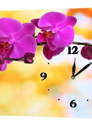 Настінний годинник profart на полотні 30 x 53 см ніжні квіти (c32_s)