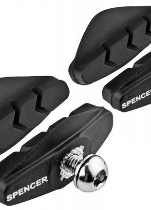 Гальмівні колодки spencer шосейні на два колеса чорний (ham212)