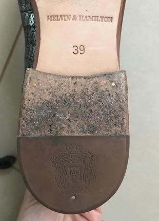Ботинки кожаные демисезонные дорогой бренд melvin hamilton размер 39