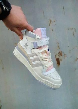 adidas football forum '84 high (beige pink)