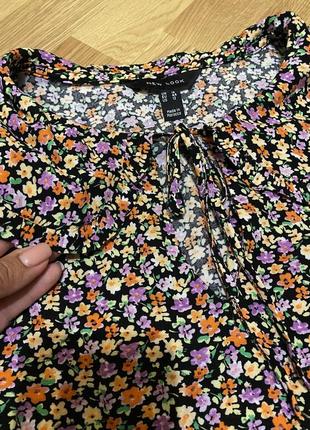 Блуза з коміром з квітами new look5 фото