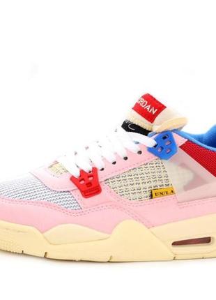 Женские кроссовки nike air jordan 4 retro pink 38-403 фото