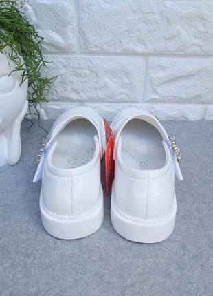 Красивые туфли apawwa белые для девочки4 фото