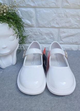 Красивые туфли apawwa белые для девочки2 фото