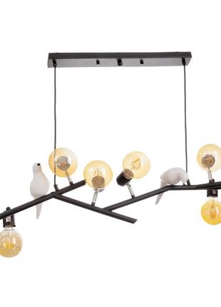 Потолочная люстра на 6 лампочек br-01 660s/6 e27 bk