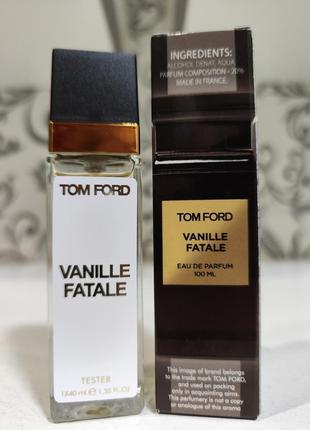 Жіночий та чоловічий аромат схожий на tom ford vanille fatale (том форд ваніль фаталь) 40 мл1 фото