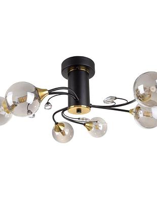 Потолочная люстра br-01 639c/6 g9 bk/g