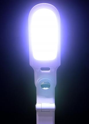 Настольная лампа на гибкой ножке сенсорная sl-63 8w wh2 фото