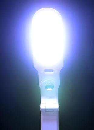 Настольная лампа на гибкой ножке сенсорная sl-63 8w wh4 фото