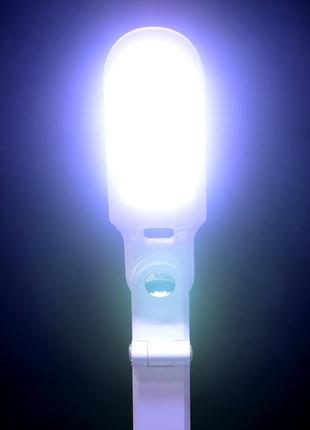 Настольная лампа на гибкой ножке сенсорная sl-63 8w wh3 фото