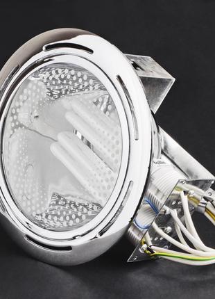 Світильник downlight стельовий вбудований dl-01 ch/2x26w