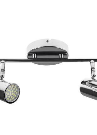 Світильник настінно-стельовий спот поворотний накладний htl-180/2 gu10 ch4 фото